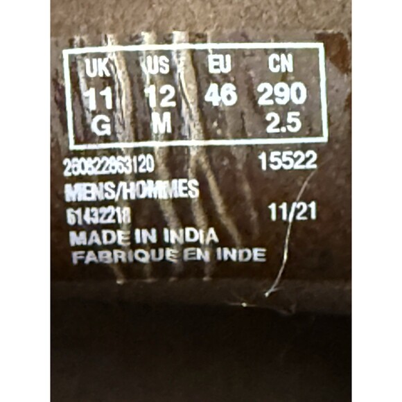 Clarks 15522 Brown Distressed Leather Chukka Boots Men's US 12 - Picture 7 of 9